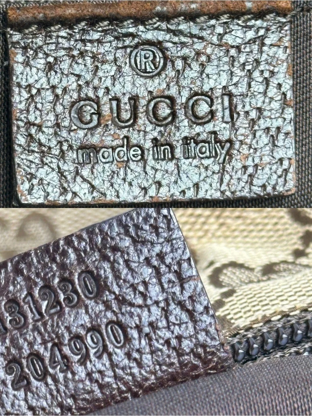 💯Authentic Gucci Cherryline GG Canvas Tote Bag Brown Beige🍀